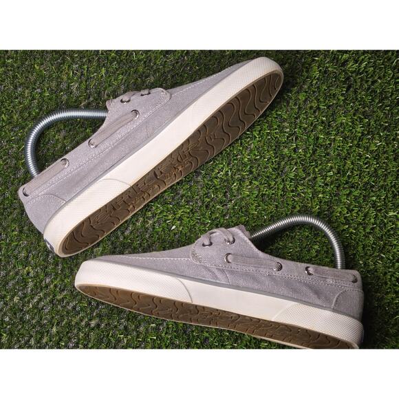 Sperry Womens Pier Boat Sparkle Canvas Slip On Sneakers Casual - Grey - Size 6.5 - Picture 1 of 9